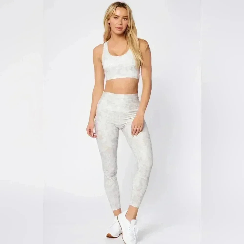 Scorpio Sol Vinyasa High Waist Legging White Paisley Tie Dye